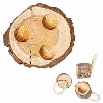 Back Zoo Nature Fa foraging puzzle papagájoknak – kéreg felülettel
