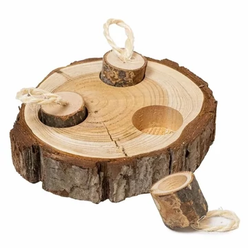 Back Zoo Nature Fa foraging puzzle papagájoknak – kéreg felülettel